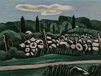 The Last Stone Walls, Dogtown (ca. 1936–1937) painting in high resolution by Marsden Hartley. Original from the Yale University Art Gallery. 