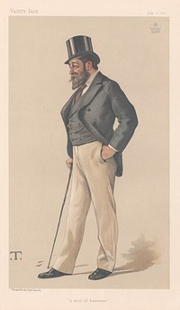 Vanity Fair - Businessmen and Empire Builders. 'a man of business'.  Lord Henniker. 1 July 1882