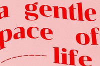 Gentle pace of life image