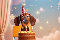 3D cute birthday dog remix