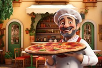 3D pizza baker, Italian food remix