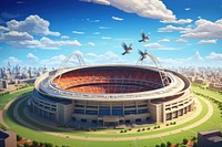 3D sports stadium remix