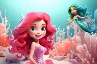 3D Mermaids underwater remix