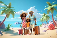 3D family going on vacation remix