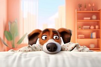 3D cute dog on bed remix