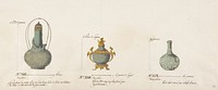 Design for Three Vases, Anonymous, French, 19th century