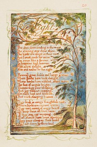 Songs of Innocence and of Experience: Night by William Blake