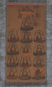 Ōtsu-e of Thirteen Buddhist Deities, Japan