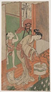 On the Veranda by Suzuki Harunobu