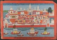 Page from a Dispersed Bhagavata Purana Manuscript (Life of Krishna), Nepal (Kathmandu Valley)