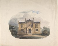 Design for a Tudoresque Villa, Elevation 