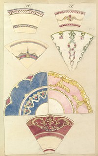 Seven Designs for Decorated Plates by Alfred Henry Forrester