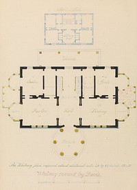 House for Henry Whitney, New Haven, Connecticut (revised plan)