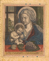 "Virgin and Child," Folio from the Bellini Album, ca. 1600