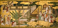 Chinese Women and Children in a Palace Garden, formerly attributed to Kano Eitoku