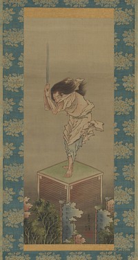 Sword Dancer, attributed to Katsushika Hokusai