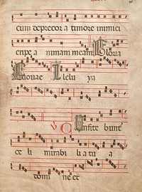Manuscript Leaf, from a Gradual, Italian