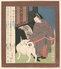 Nobleman Before His Carriage with a White Dog