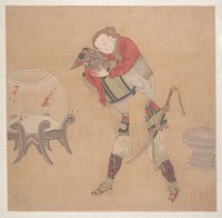 Tartar Officer Carrying Blond Lady by Unidentified artist