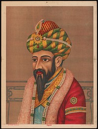 Portrait of a Man with a Jeweled Turban, India