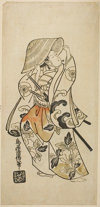 The Actor Tamazawa Saijiro in an unidentified role (ca. 1740) by Torii Kiyomasu