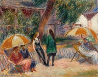 Beach with Figures, Bellport by William James Glackens