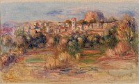 Landscape, La Gaude (Paysage, La Gaude) by Pierre Auguste Renoir
