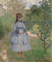 Girl with Dog by Claude Monet