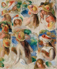 Study of Heads (Étude de têtes) by Pierre Auguste Renoir