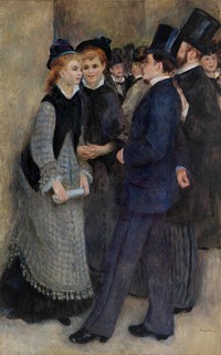 Leaving the Conservatory (La Sortie du conservatoire) by Pierre Auguste Renoir