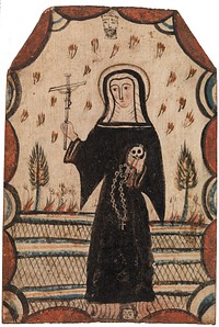 Saint Rita of Cascia (Santa Rita de Cascia) by Pedro Antonio Fresquis