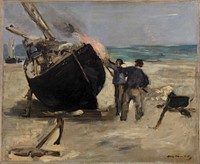 Tarring the Boat (Le Bateau goudronné) by Édouard Manet