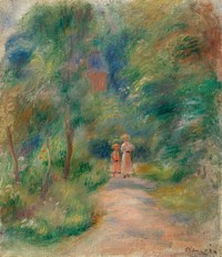 Two Figures on a Path (Deux figures dans un sentier) by Pierre Auguste Renoir