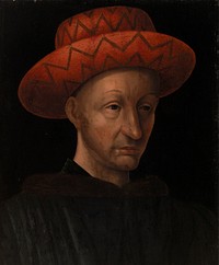 Portrait of Charles VII by Jean Fouquet