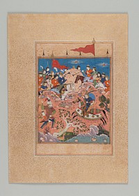 Rustam Confronts Ashkabus by Unidentified artist