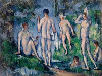 Group of Bathers (Groupe de baigneurs) by Paul Cézanne