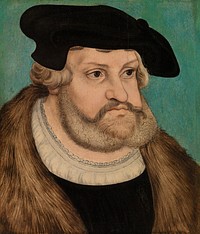 Portrait of Frederick the Wise, Duke of Saxony by Lucas Cranach the Elder