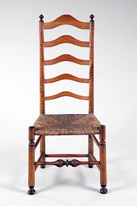 Ladder-Back Side Chair by Unidentified Maker