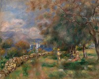 Peninsula of Saint-Jean (Presqu'Ã®le de Saint-Jean) by Pierre Auguste Renoir