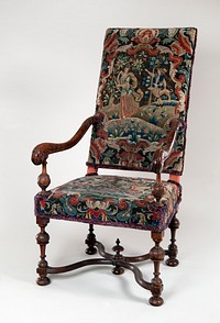 Upholstered Armchair by Unidentified Maker