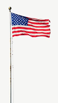 U.S. flag collage element psd