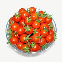 Tomato vegetable bowl collage element psd