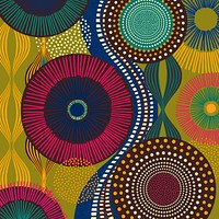 African tribal pattern background, colorful abstract