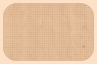 Beige grid pattern frame vector