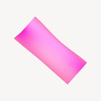 Pink rectangle shape collage element vector