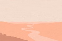 Beige & orange road background, acrylic texture design