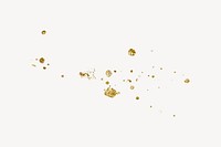 Gold glitter splash graphic psd