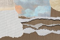 Ripped paper border texture background