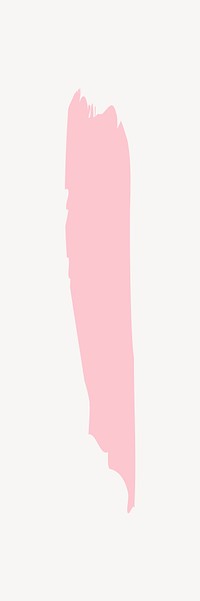 Pink brush stroke vector