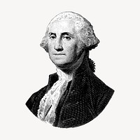 President George Washington cut out element psd. Remixed by rawpixel.